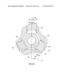 STABILIZER ASSEMBLIES WITH BEARING PAD LOCKING STRUCTURES AND TOOLS INCORPORATING SAME diagram and image