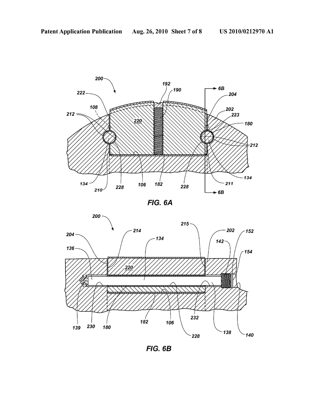 STABILIZER ASSEMBLIES WITH BEARING PAD LOCKING STRUCTURES AND TOOLS INCORPORATING SAME - diagram, schematic, and image 08