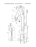 Conveyor For Transporting And Overturning Flat Objects, Such As Sheaves Of Paper Or Printed Materials diagram and image