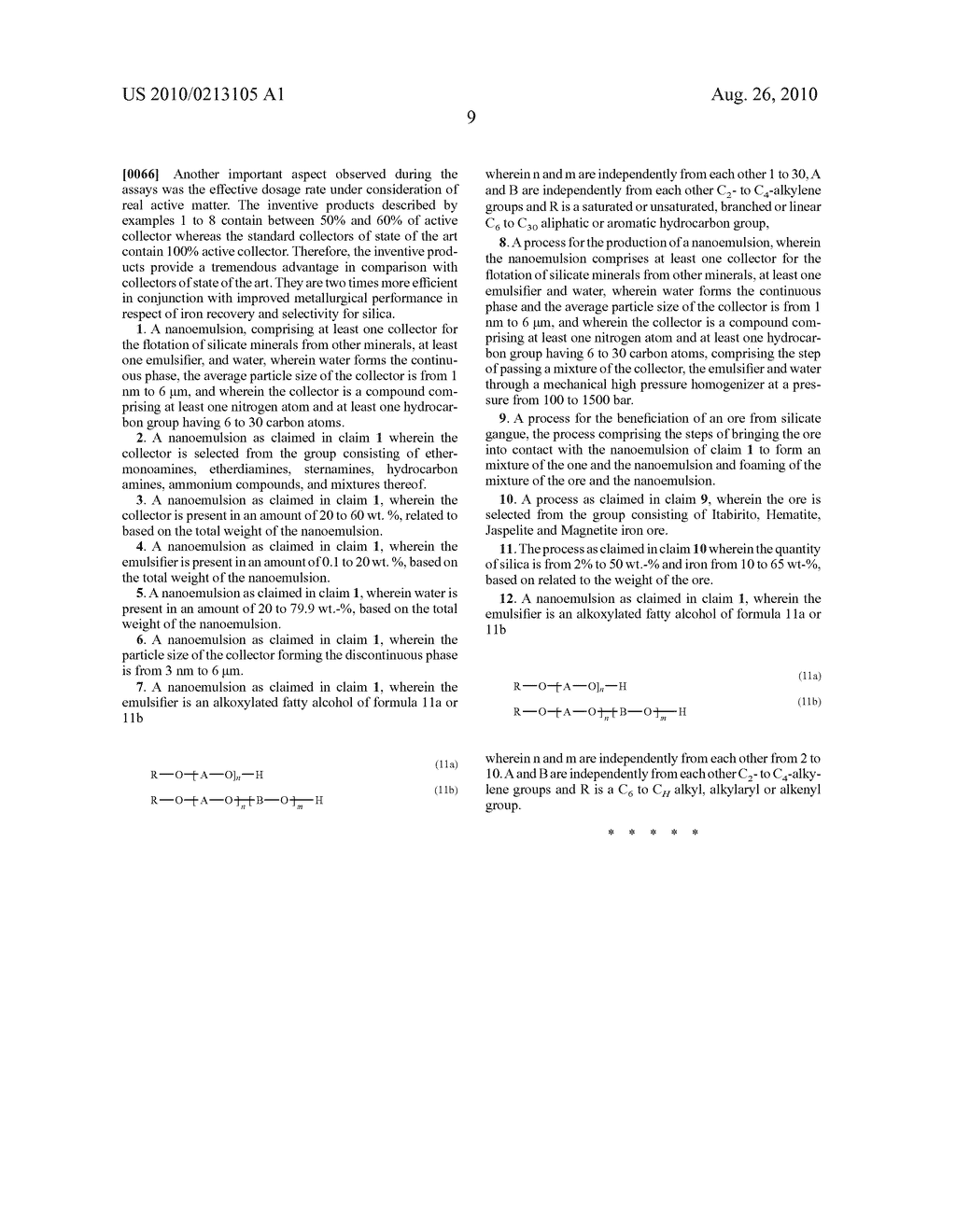 Reverse Iron Ore Flotation By Collectors In Aqueous Nanoemulsion - diagram, schematic, and image 10