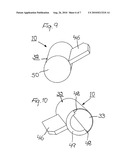 Device for discharge or outfeed and discharge means for such device diagram and image