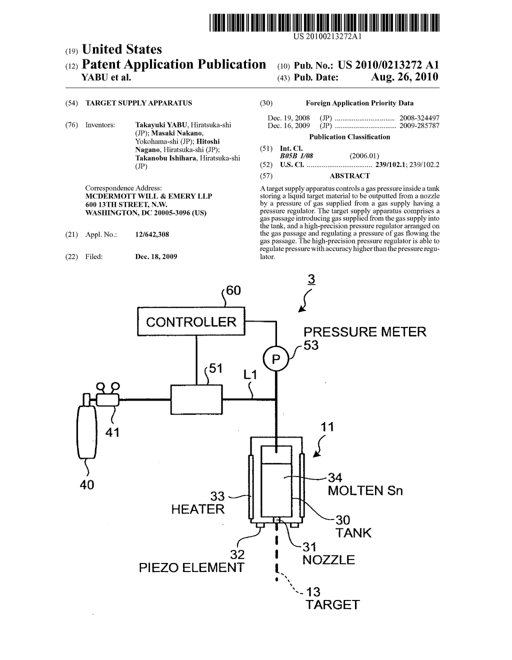 TARGET SUPPLY APPARATUS - diagram, schematic, and image 01