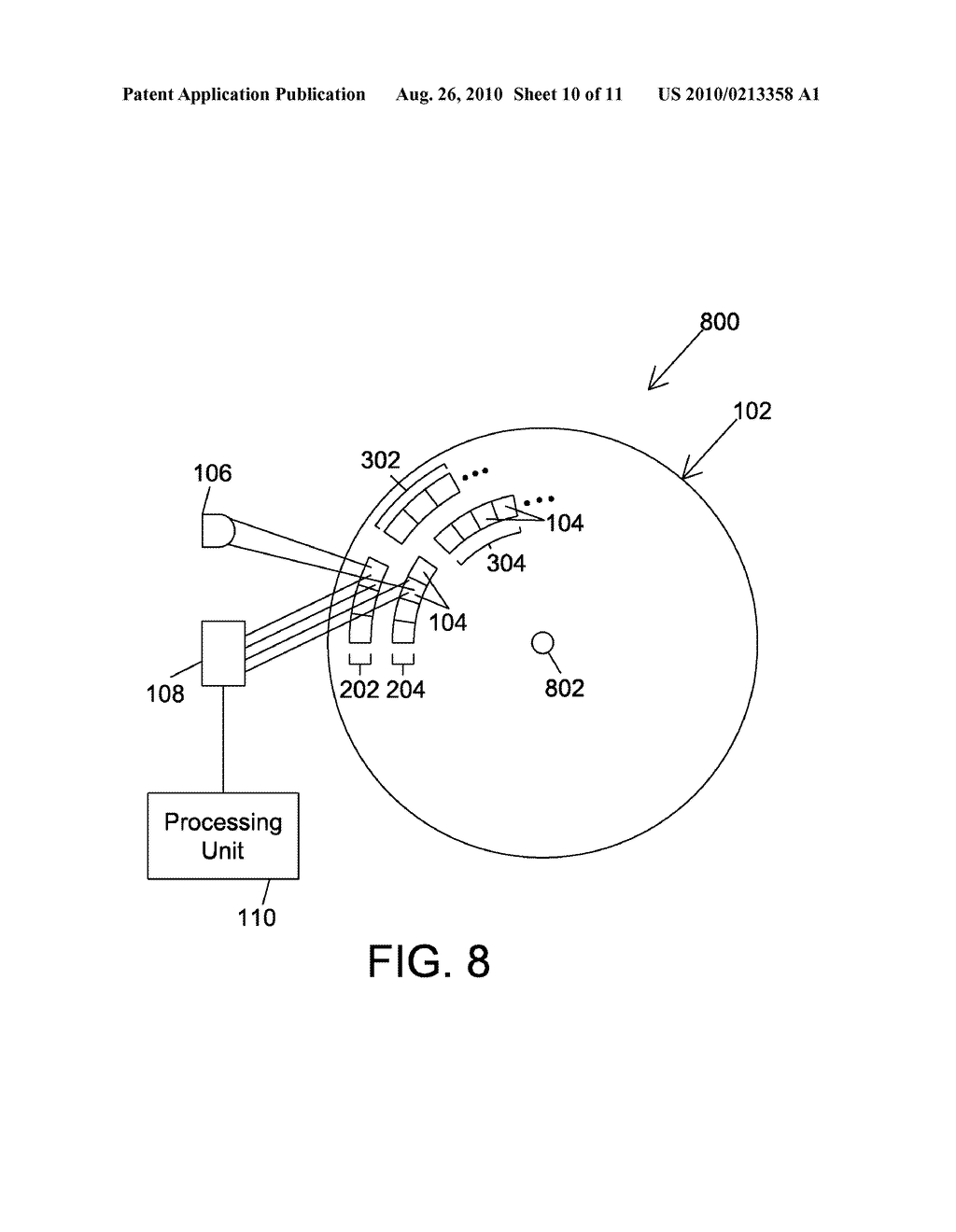 OPTICAL ENCODER AND METHOD FOR MEASURING DISPLACEMENT INFORMATION USING MULTIPLE OPTICAL TRACKS OF DIFFRACTIVE OPTICAL REGIONS HAVING DIFFERENT PERIODICITIES - diagram, schematic, and image 11