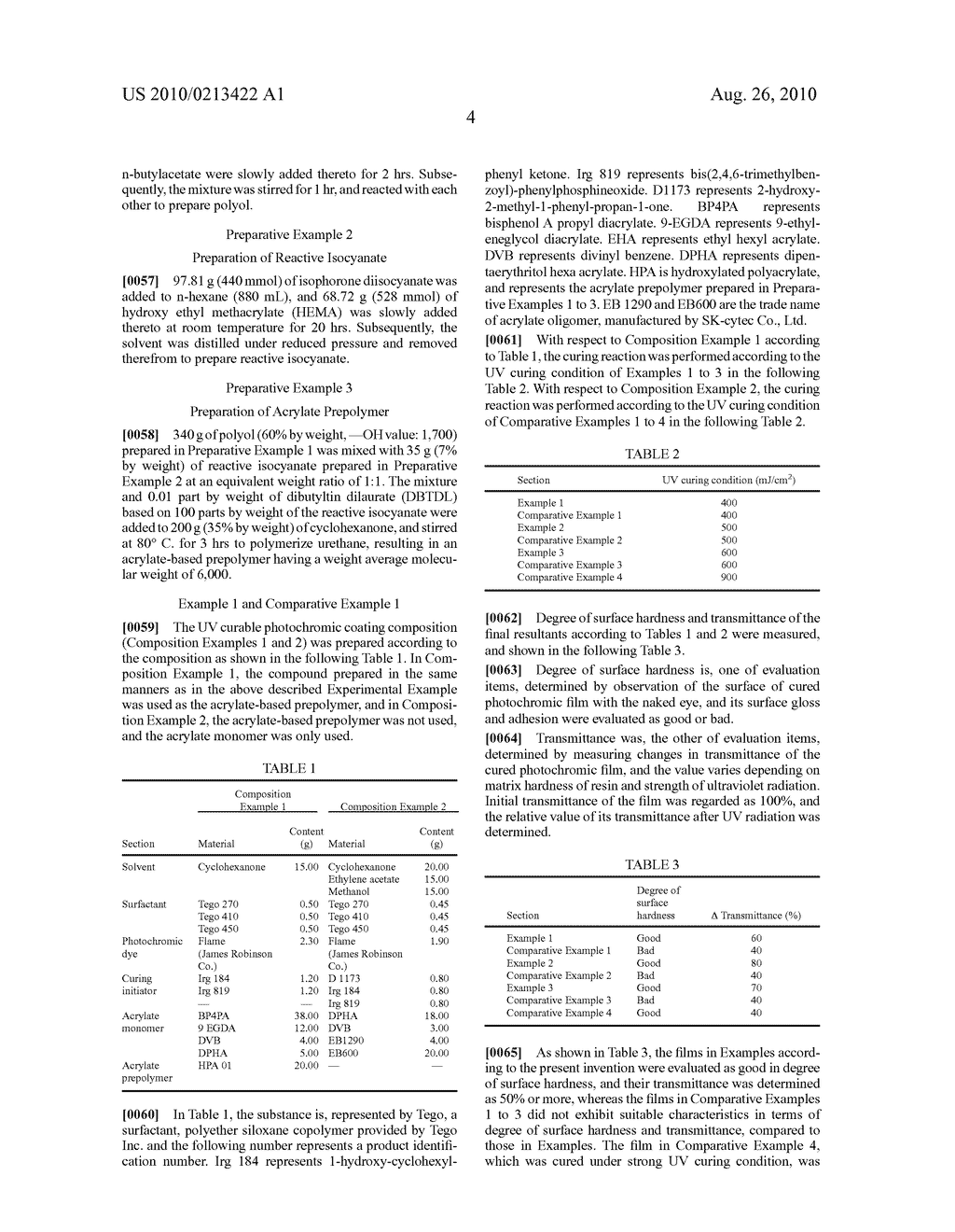 UV CURABLE PHOTOCHROMIC COMPOSITION AND PRODUCTS FORMED BY USING THE SAME - diagram, schematic, and image 05