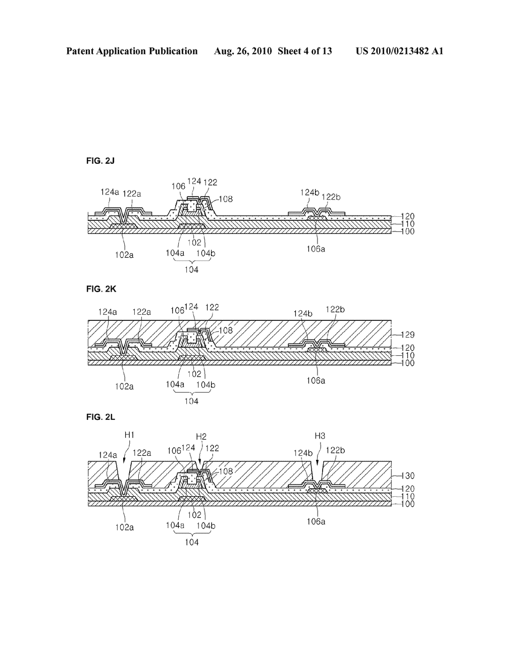 TOP EMISSION INVERTED ORGANIC LIGHT EMITTING DIODE DISPLAY DEVICE AND MANUFACTURING METHOD THEREOF - diagram, schematic, and image 05