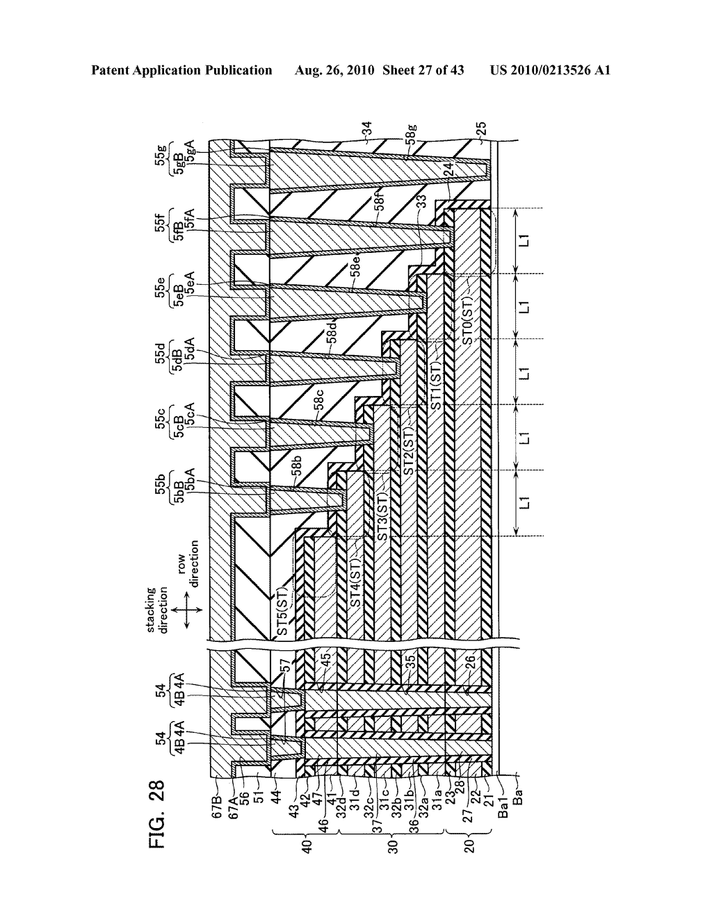 NONVOLATILE SEMICONDUCTOR MEMORY DEVICE AND METHOD OF MANUFACTURING THE SAME - diagram, schematic, and image 28