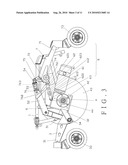 CHASSIS STRUCTURE FOR MID-WHEEL DRIVE POWER WHEELCHAIR diagram and image