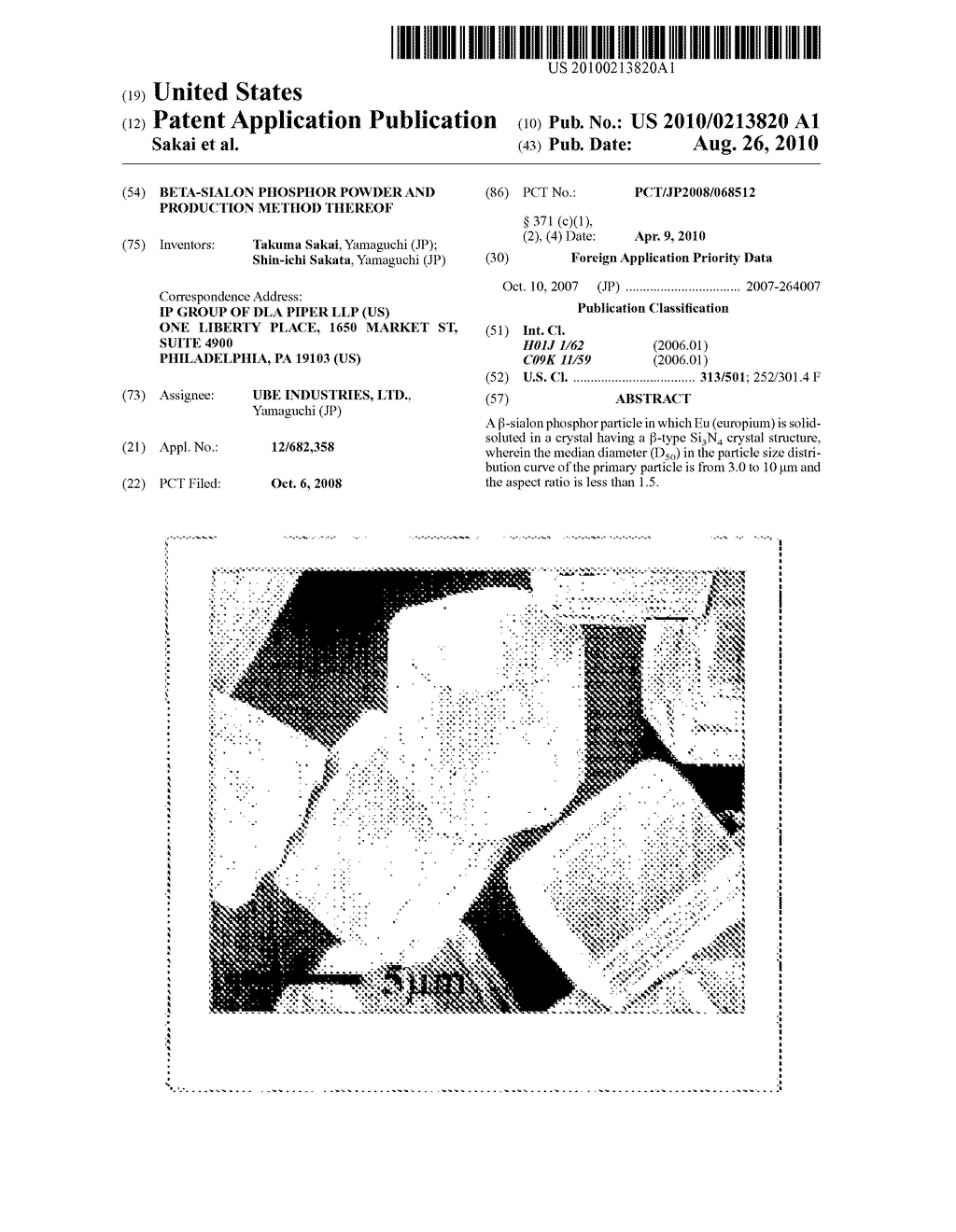 BETA-SIALON PHOSPHOR POWDER AND PRODUCTION METHOD THEREOF - diagram, schematic, and image 01