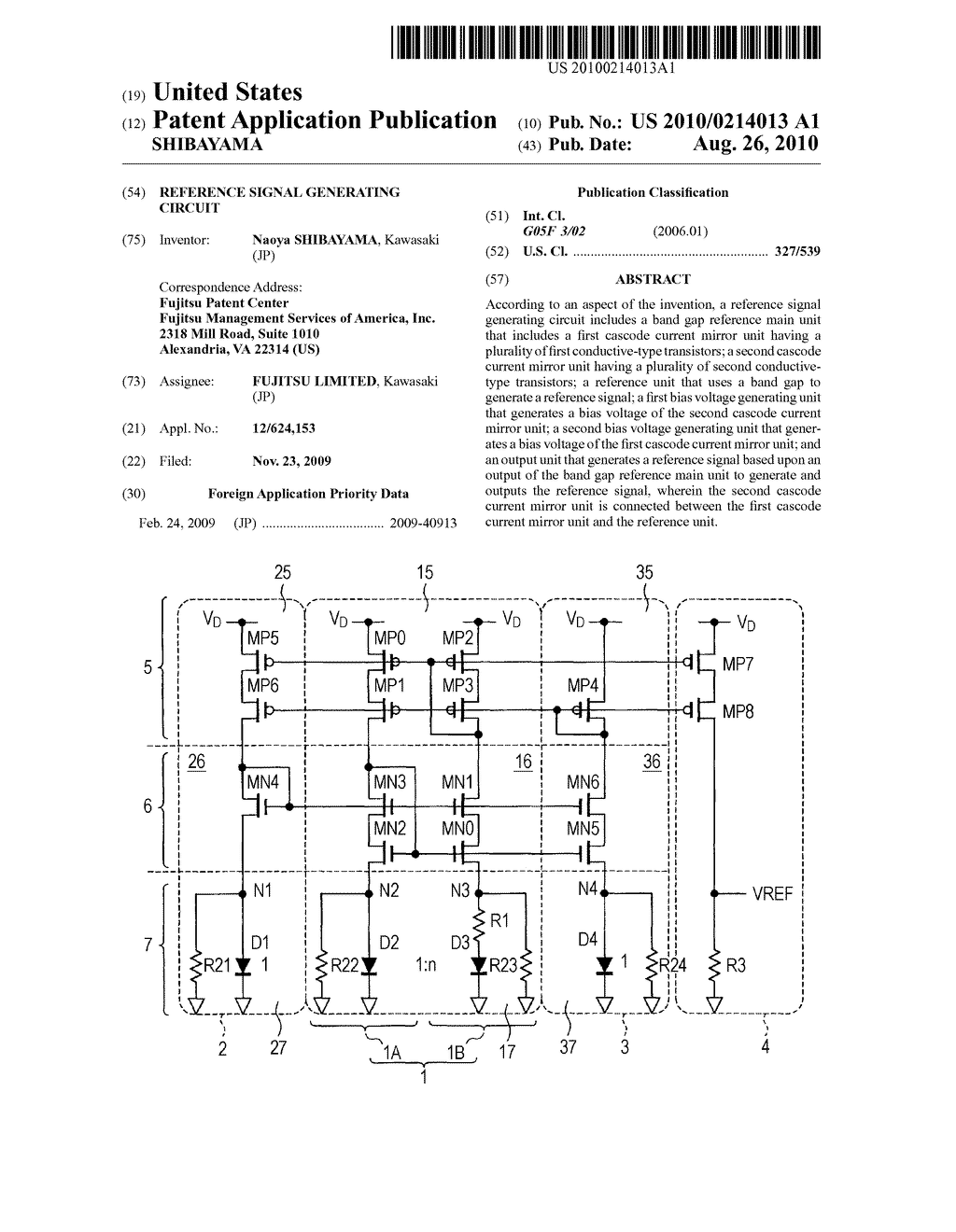 REFERENCE SIGNAL GENERATING CIRCUIT - diagram, schematic, and image 01