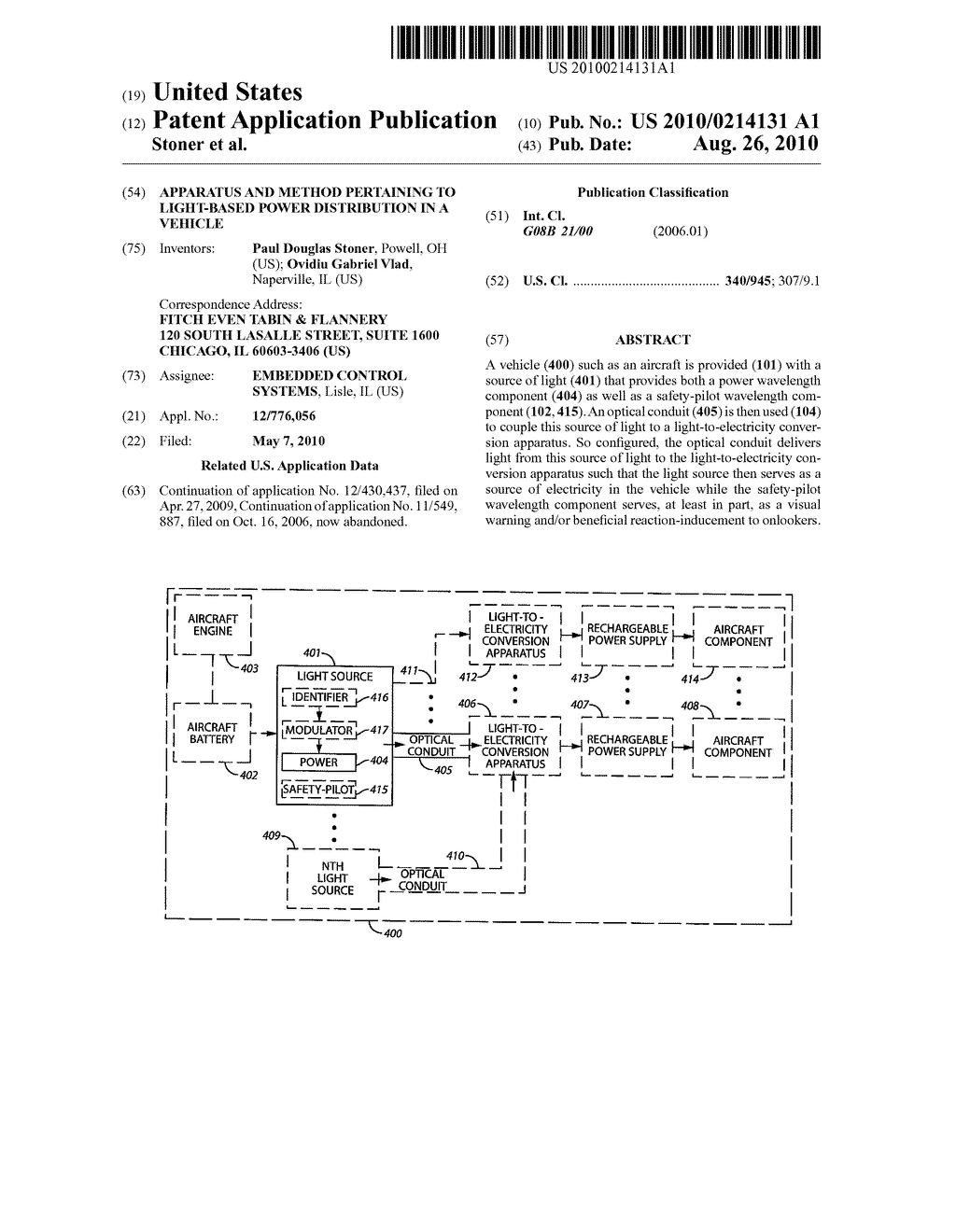 Apparatus and Method Pertaining to Light-Based Power Distribution in a Vehicle - diagram, schematic, and image 01