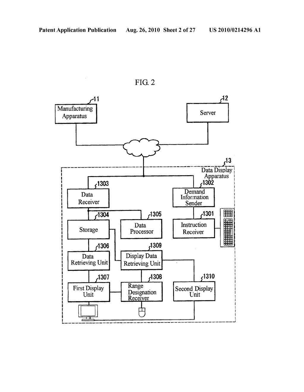 DATA DISPLAY APPARATUS, DATA DISPLAY METHOD AND PROGRAM - diagram, schematic, and image 03