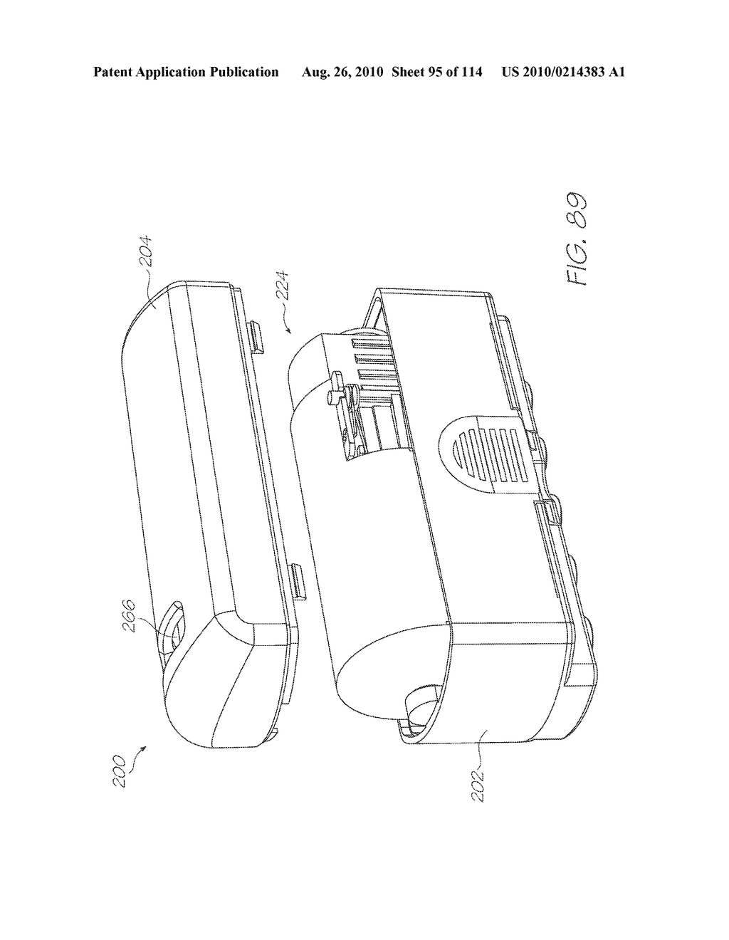 CARTRIDGE FOR PRINTER HAVING FLUID FLOW ARRANGEMENT - diagram, schematic, and image 96