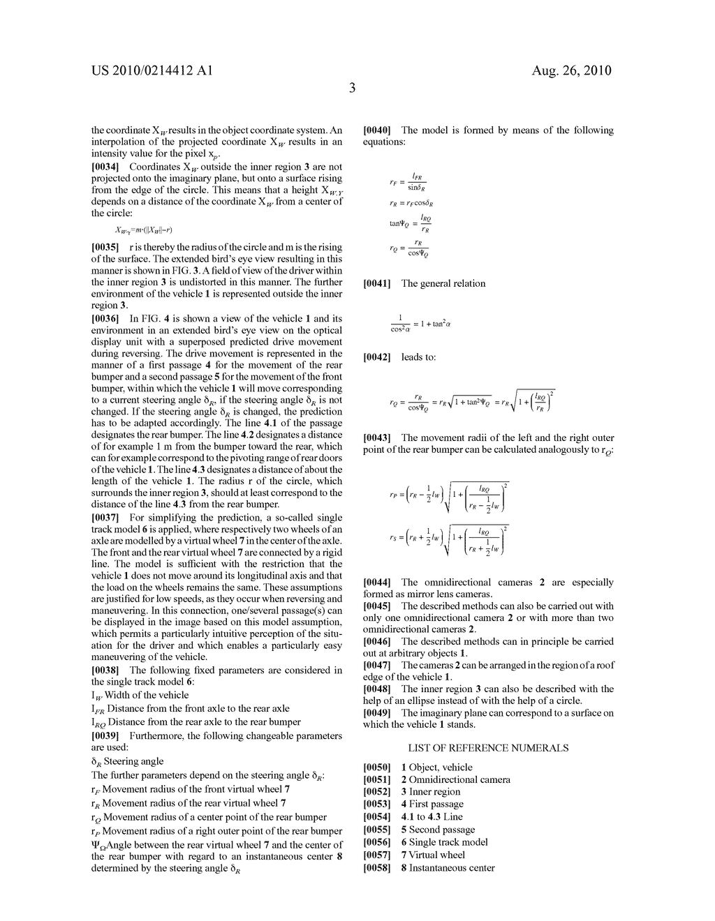 METHOD FOR CALIBRATING AN ASSEMBLY USING AT LEAST ONE OMNIDIRECTIONAL CAMERA AND AN OPTICAL DISPLAY UNIT - diagram, schematic, and image 06