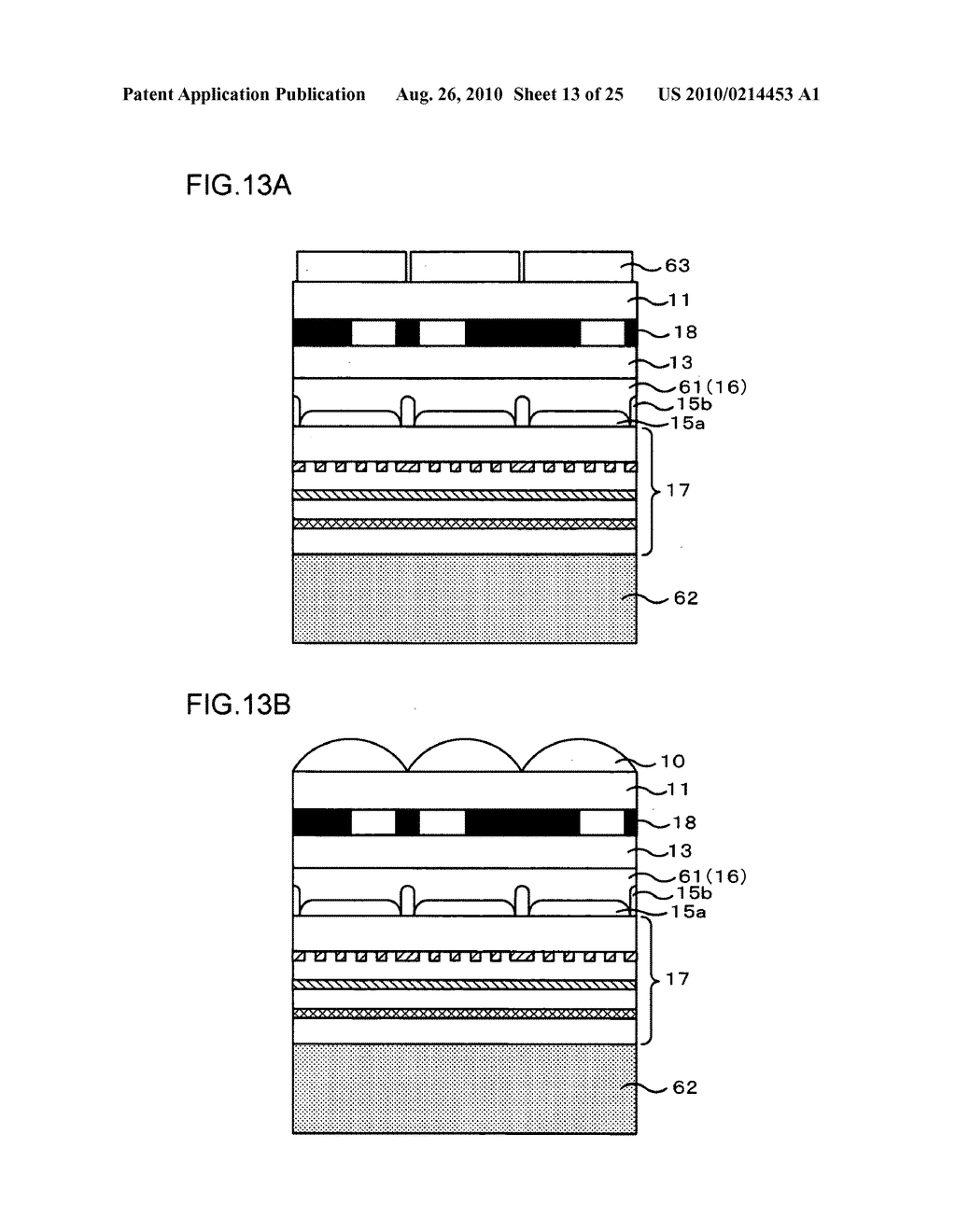 BACKSIDE ILLUMINATION IMAGE SENSOR, MANUFACTURING METHOD THEREOF AND IMAGE-CAPTURING DEVICE - diagram, schematic, and image 14