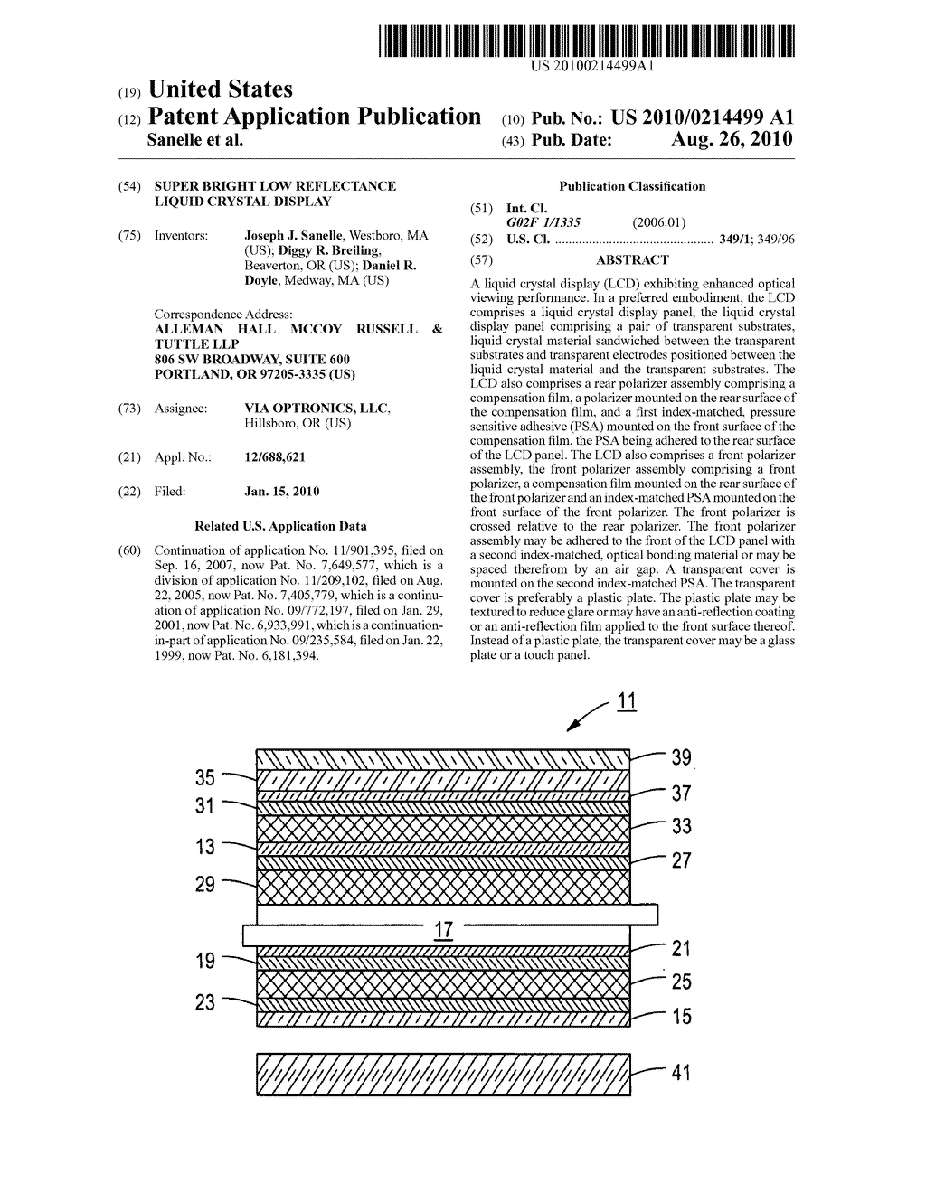 Super Bright Low Reflectance Liquid Crystal Display - diagram, schematic, and image 01