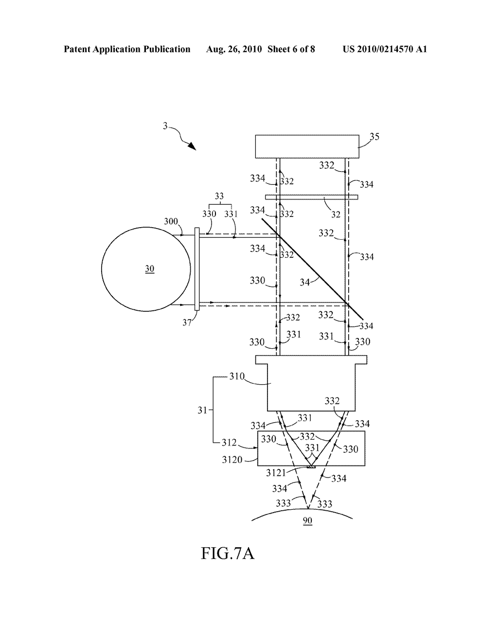 ORTHOGONAL-POLARIZATION MIRAU INTERFEROMETRY AND BEAM-SPLITTING MODULE AND INTERFEROMETRIC SYSTEM USING THE SAME - diagram, schematic, and image 07