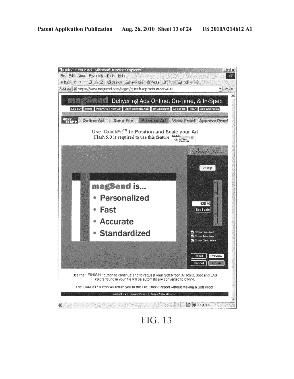 Computer program product for preparation of production data for a print job using a still image proxy of a page description language image file - diagram, schematic, and image 14