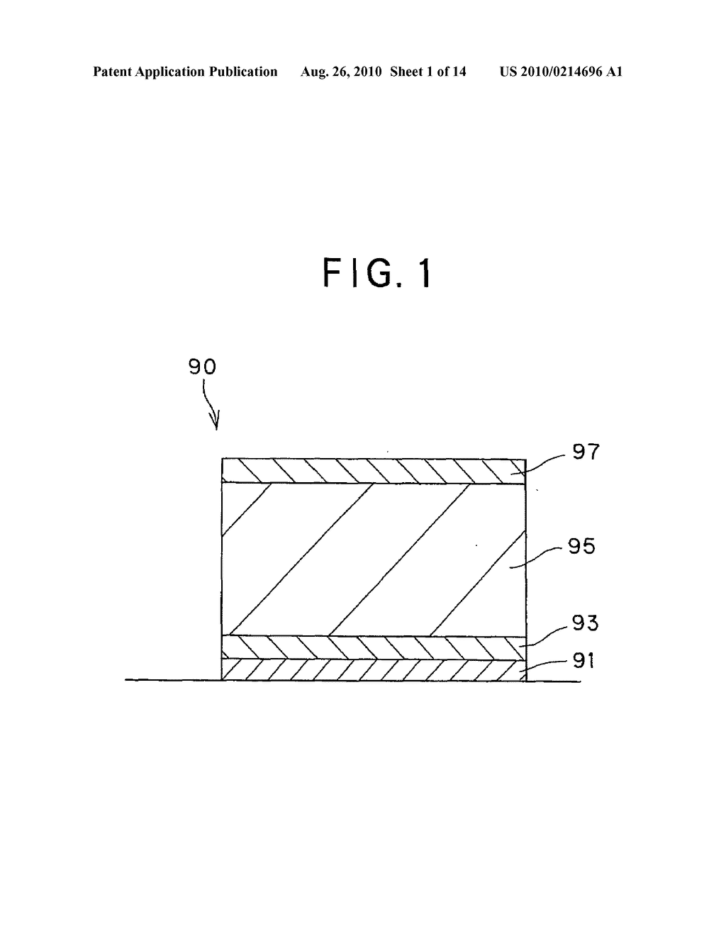 Layered structure having FePt system magnetic layer and magnetoresistive effect element using the same - diagram, schematic, and image 02