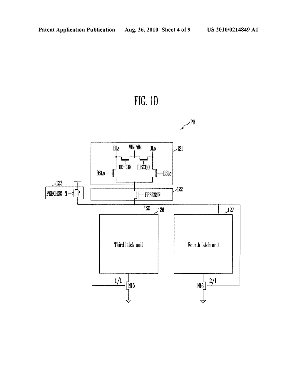 PAGE BUFFER CIRCUIT OF NONVOLATILE MEMORY DEVICE AND METHOD OF OPERATING THE SAME - diagram, schematic, and image 05