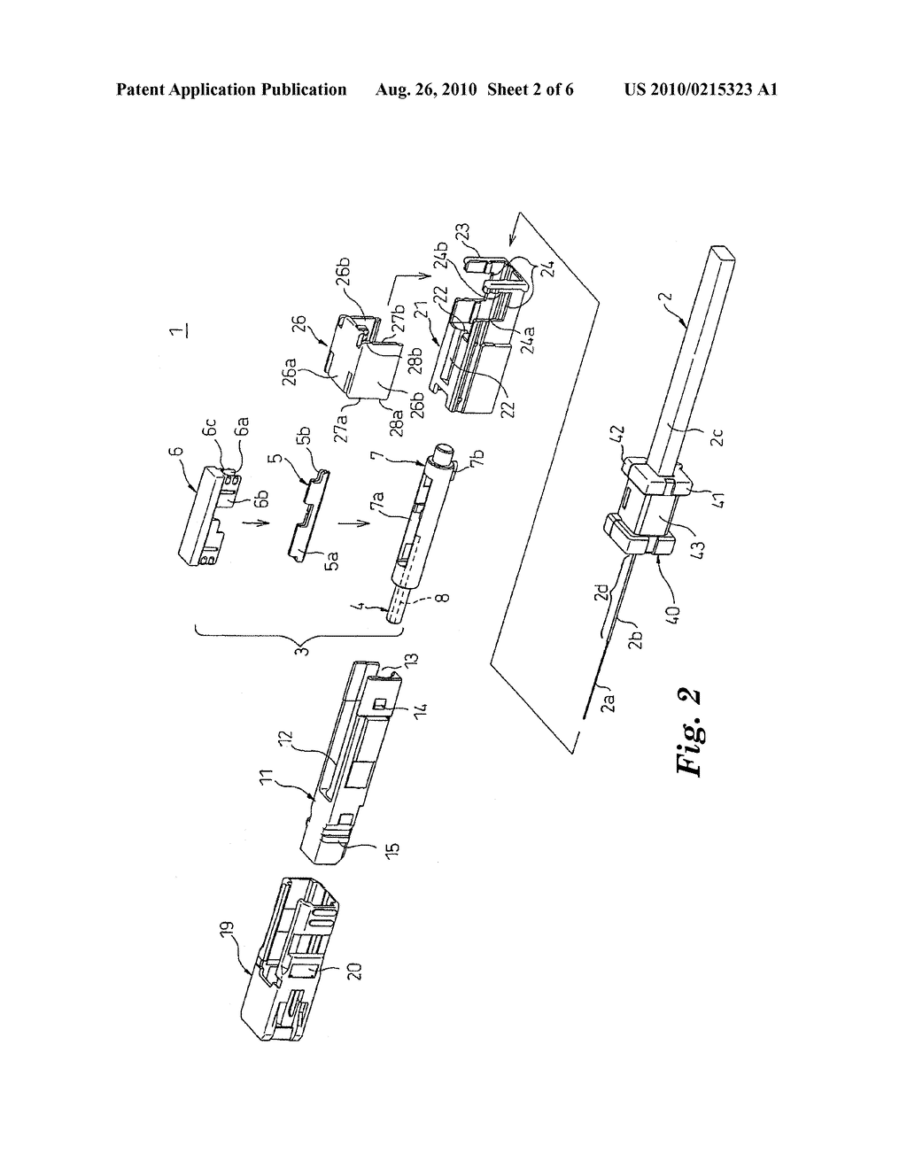 METHOD OF ASSEMBLING AN OPTICAL CONNECTOR AND AN OPTICAL CONNECTOR - diagram, schematic, and image 03