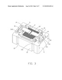 BURN-IN TEST SOCKET HAVING SPRING-BIASED LATCHES FACILITATING ELECTRICAL INTERCONNECTION BETWEEN CHIPS AND SOCKET WHEN ACTUATED diagram and image