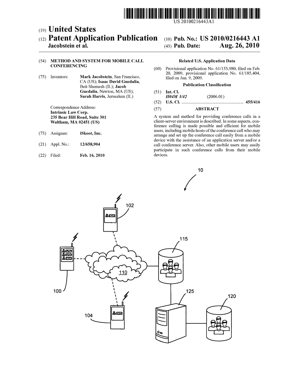 Method and system for mobile call conferencing - diagram, schematic, and image 01