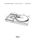 DISC JOCKEY VIDEO GAME AND CONTROLLER diagram and image