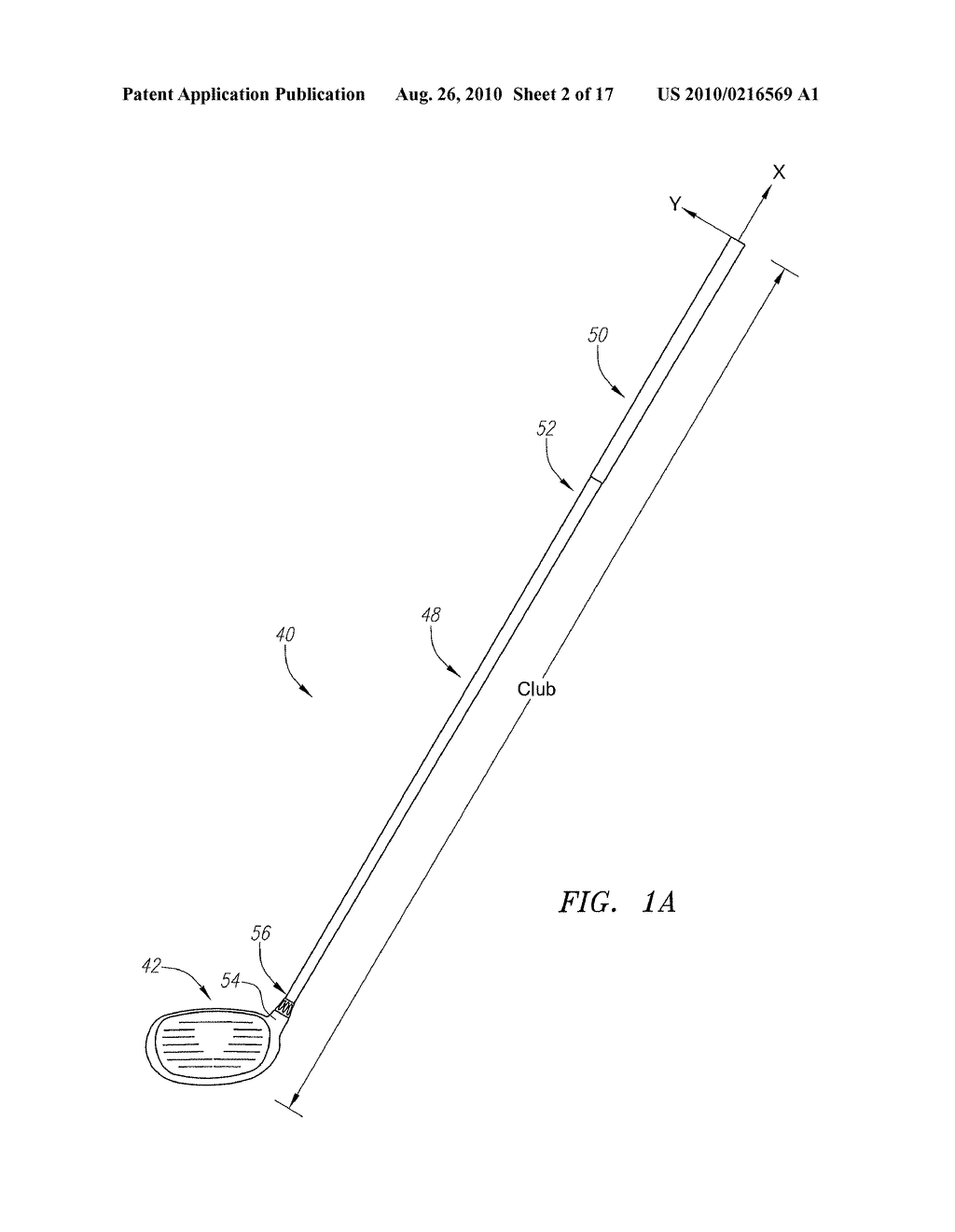 GOLF CLUB WITH HIGH MOMENT OF INERTIA - diagram, schematic, and image 03