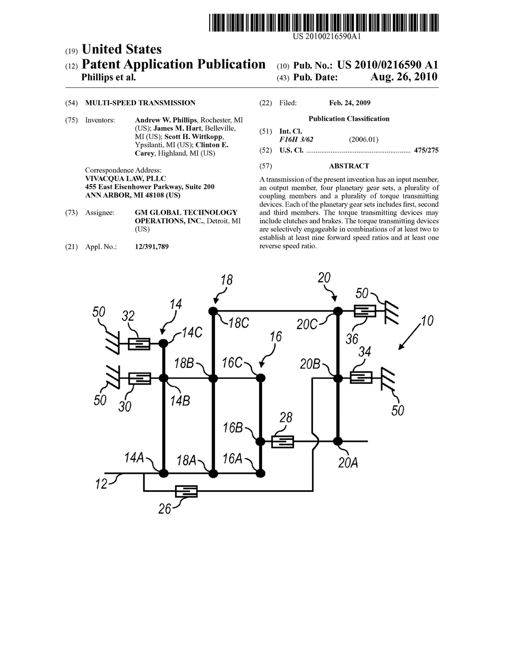 MULTI-SPEED TRANSMISSION - diagram, schematic, and image 01