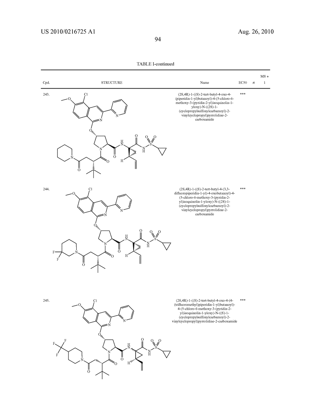  4-AMINO-4-OXOBUTANOYL PEPTIDES AS INHIBITORS OF VIRAL REPLICATION - diagram, schematic, and image 95
