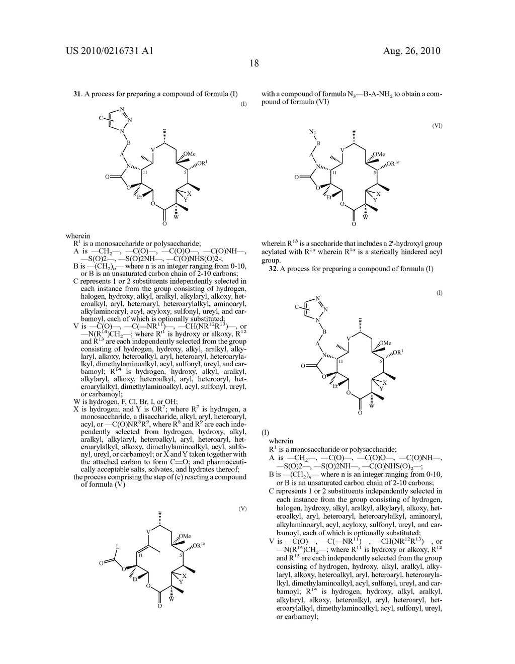 PROCESS FOR THE PREPARATION OF MACROLIDE ANTIBACTERIAL AGENTS - diagram, schematic, and image 19