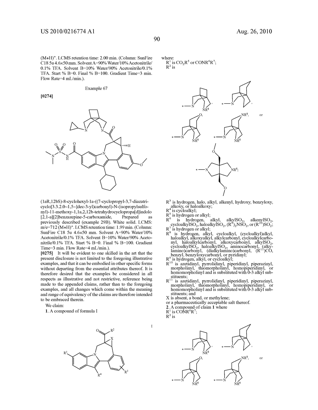 Cyclopropyl Fused Indolobenzazepine HCV NS5B Inhibitors - diagram, schematic, and image 91