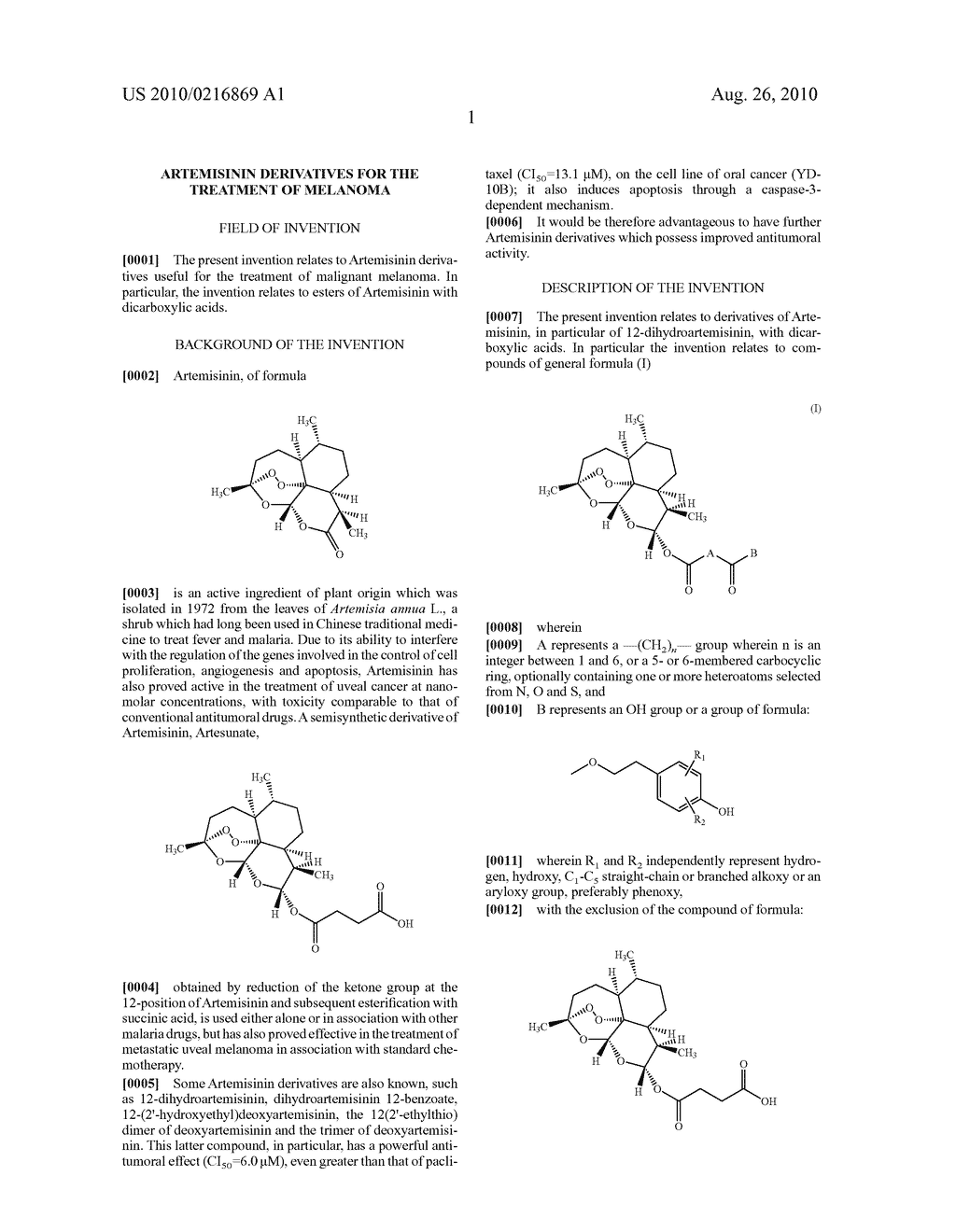 ARTEMISININ DERIVATIVES FOR THE TREATMENT OF MELANOMA - diagram, schematic, and image 02