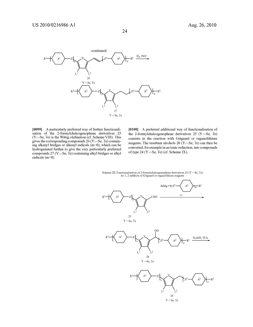 2, 5-SELENOPHENE DERIVATIVES AND 2, 5-TELLUROPHENE DERIVATIVES - diagram, schematic, and image 25