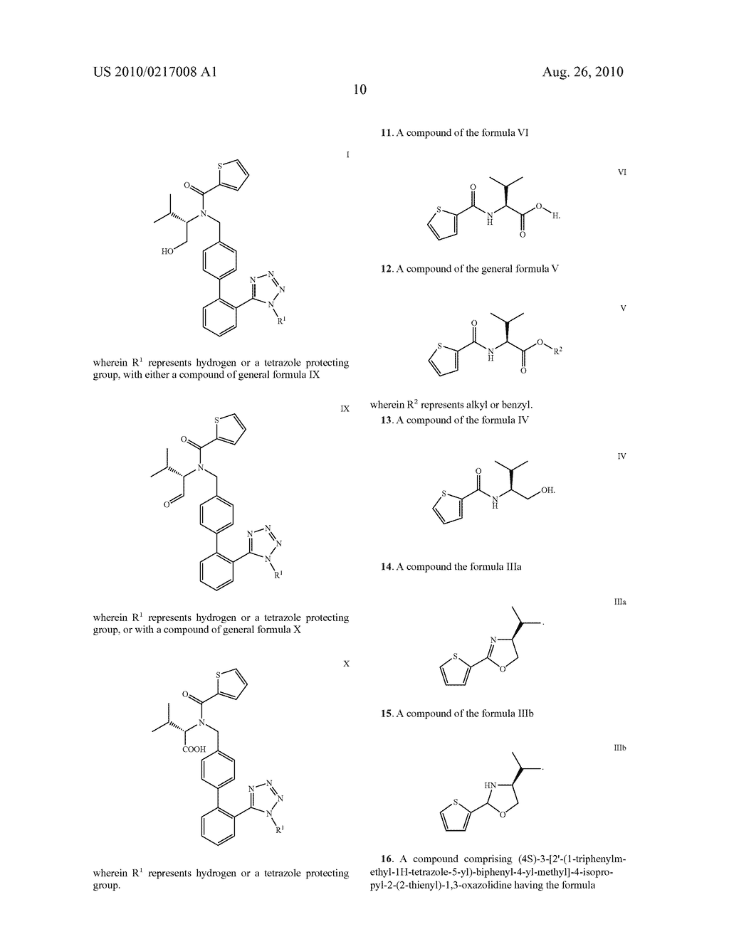 PROCESS FOR THE PREPARATION OF VALSARTAN AND INTERMEDIATE PRODUCTS - diagram, schematic, and image 11