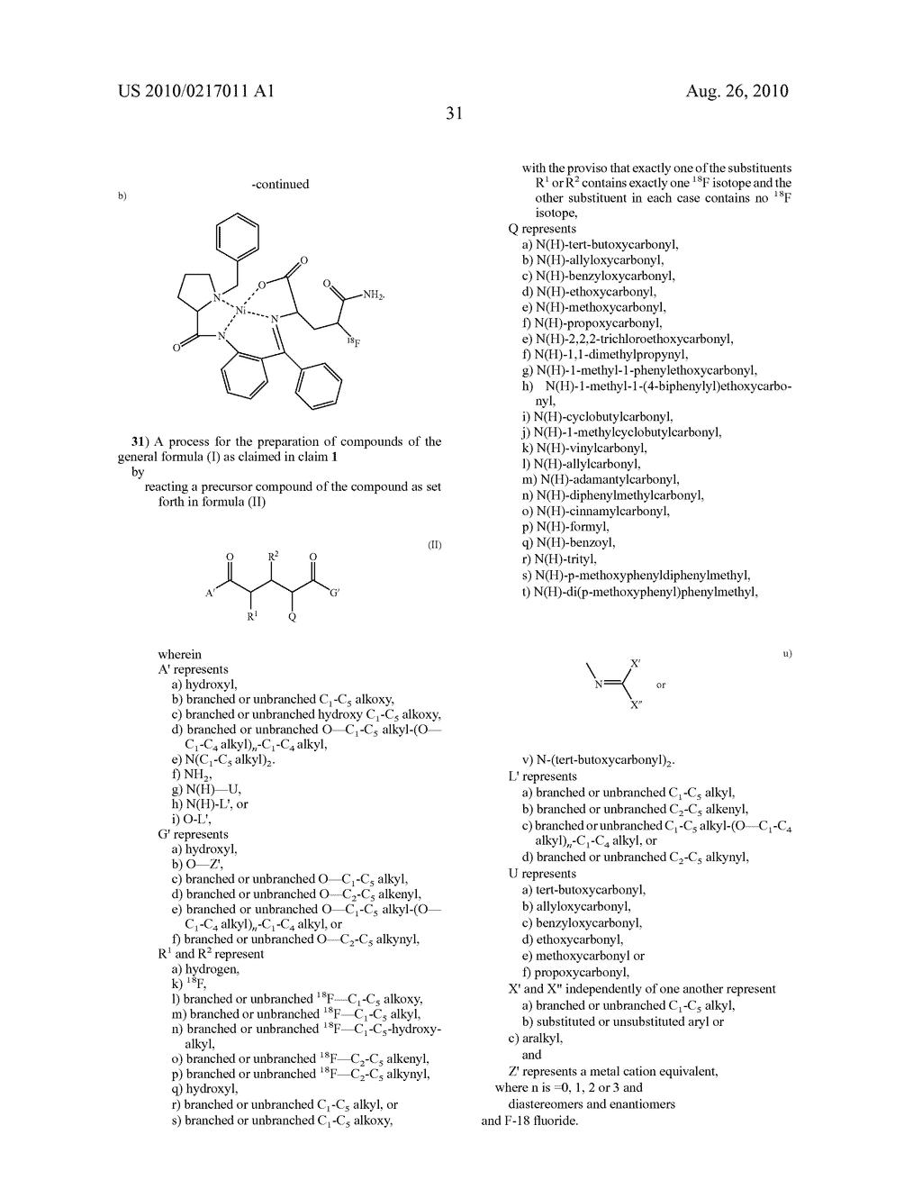 [F-18]-LABELED L-GLUTAMIC ACID, [F-18]-LABELED L-GLUTAMINE, DERIVATIVES THEREOF AND USE THEREOF AND PROCESSES FOR THEIR PREPARATION - diagram, schematic, and image 46