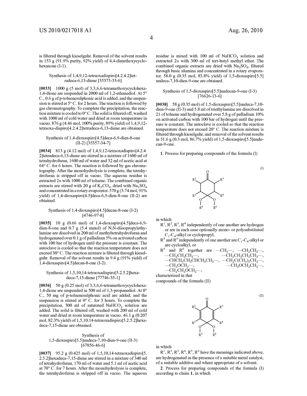 Method for the Production of Substituted and Unsubstituted Cyclohexanone Monoketals - diagram, schematic, and image 05