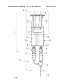 Device for administering an at least two-component substance diagram and image