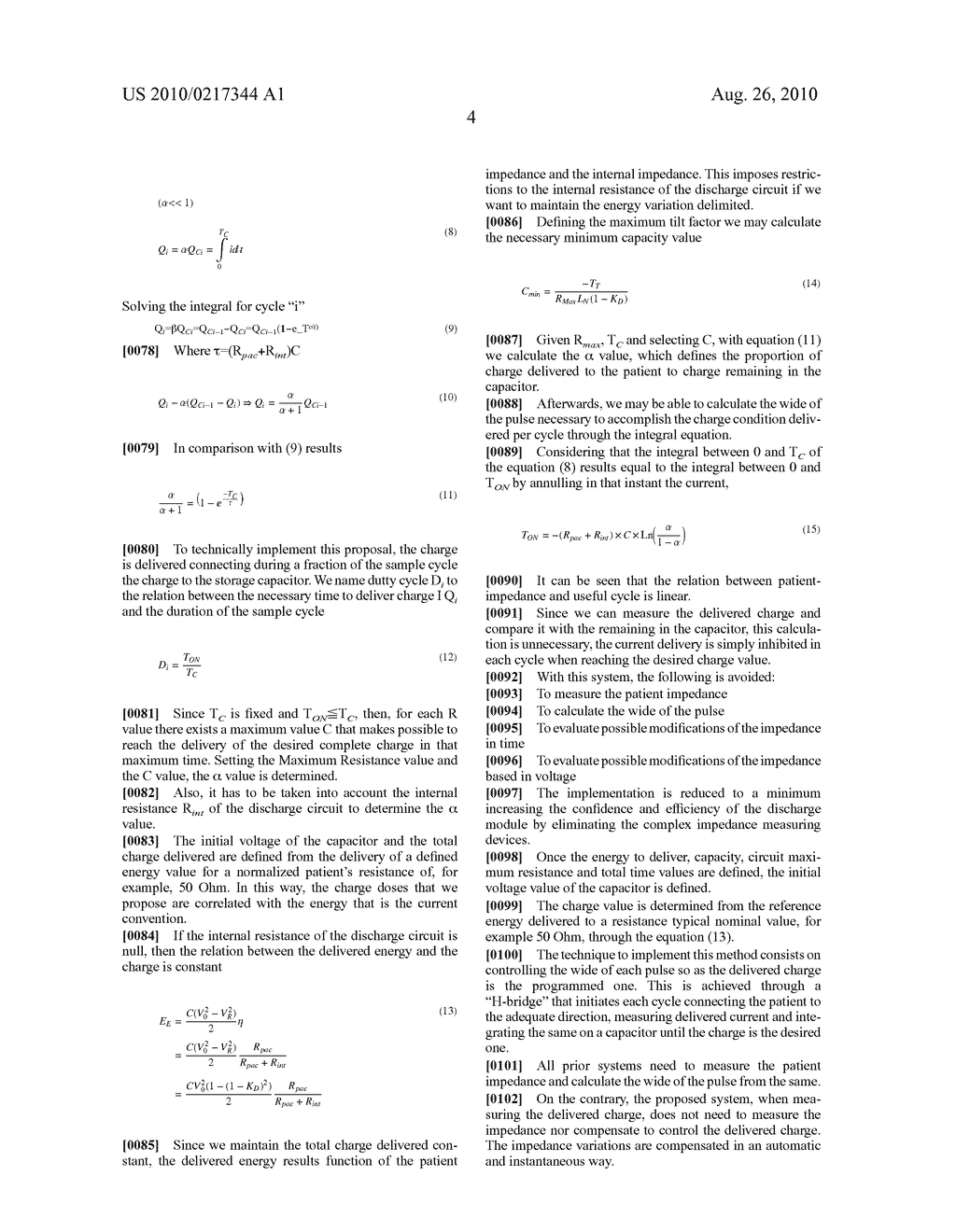 CONTROL SYSTEM TO GENERATE DEFIBRILLATION WAVES OF AUTOMATICALLY COMPENSATED CHARGE WITHOUT MEASUREMENT OF THE IMPEDANCE OF THE PATIENT - diagram, schematic, and image 10