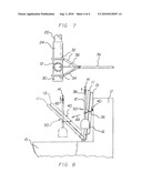 Manual toilet seat lifter apparatus diagram and image