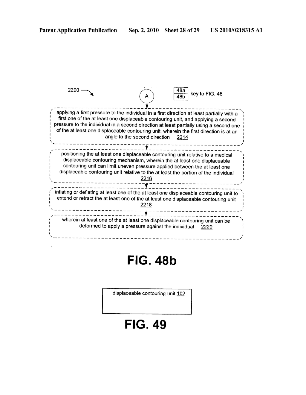 Medical displaceable contouring mechanism - diagram, schematic, and image 29