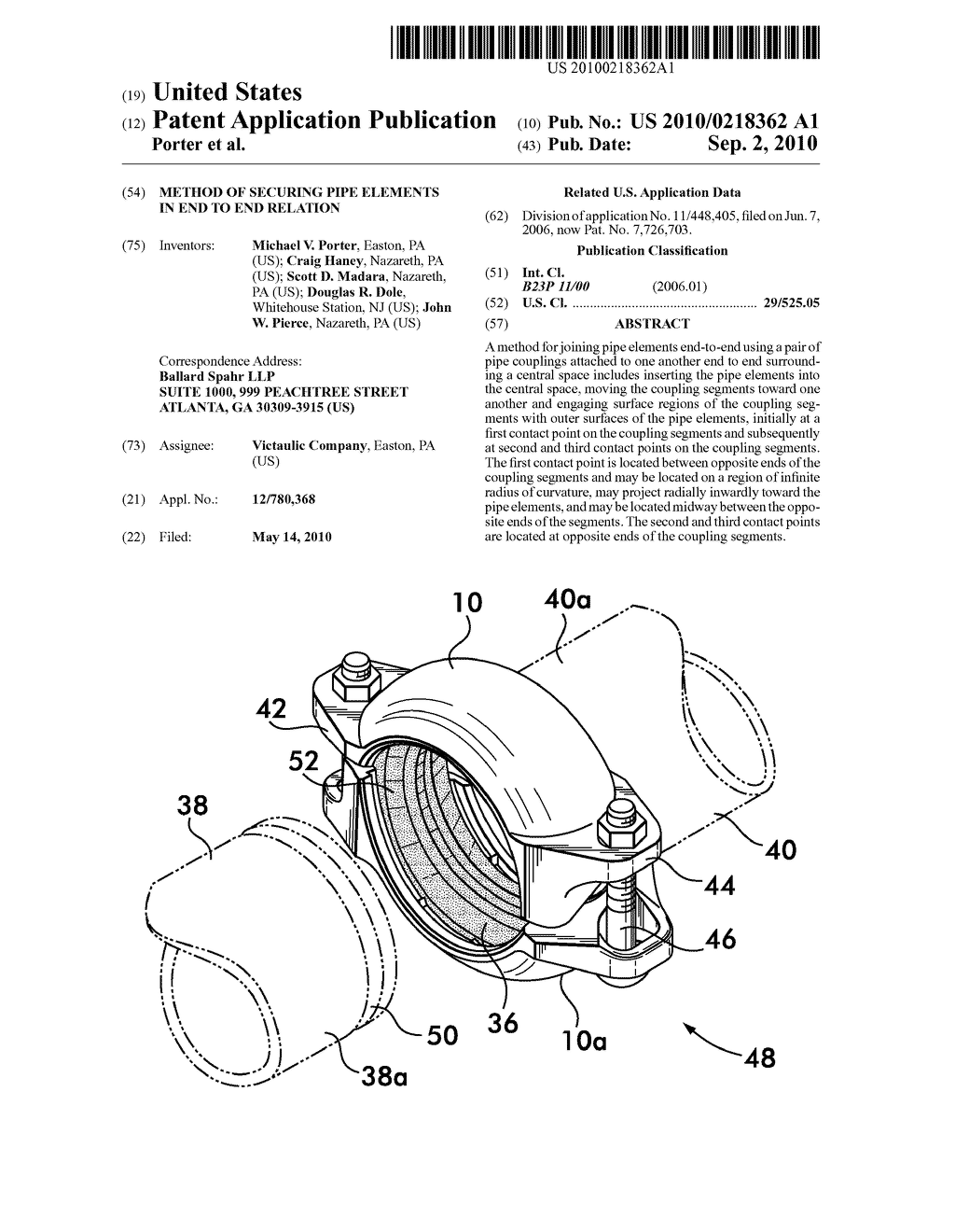 Method of Securing Pipe Elements in End to End Relation - diagram, schematic, and image 01