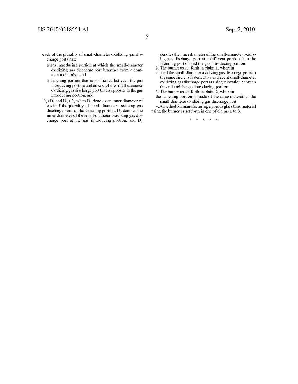 BURNER FOR PRODUCING GLASS FINE PARTICLES AND METHOD FOR MANUFACTURING POROUS GLASS BASE MATERIAL USING THE SAME - diagram, schematic, and image 14