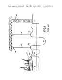 Device and Method of Connecting an Electric Power Line Between a Ship and a Terminal diagram and image