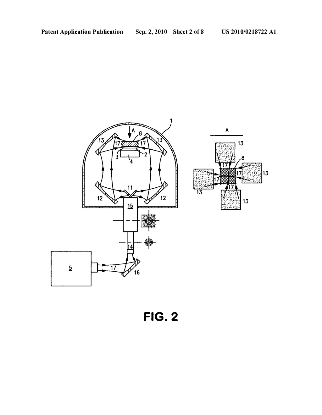 High velocity method for depositing diamond films from a gaseous phase in SHF discharge plasma and a plasma reactor for carrying out said method - diagram, schematic, and image 03