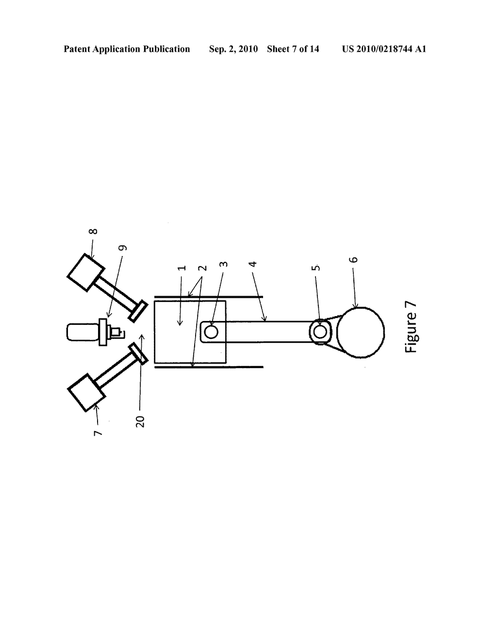 Engine and a selectively movable assembly incorporating the engine and a method for concomitantly increasing both the output torque and the efficiency of an internal combustion engine - diagram, schematic, and image 08