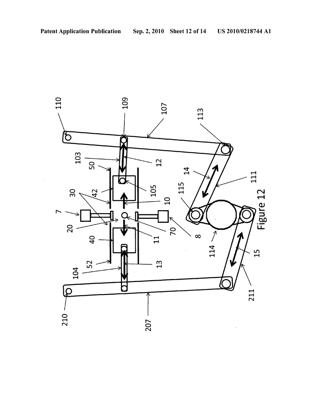 Engine and a selectively movable assembly incorporating the engine and a method for concomitantly increasing both the output torque and the efficiency of an internal combustion engine - diagram, schematic, and image 13