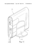 STORAGE SYSTEM FOR AN APPARATUS THAT DELIVERS BREATHABLE GAS TO A PATIENT diagram and image