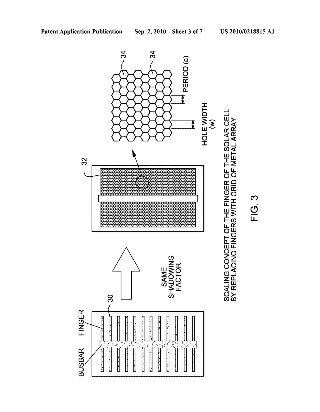 HOLEY ELECTRODE GRIDS FOR PHOTOVOLTAIC CELLS WITH SUBWAVELENGTH AND SUPERWAVELENGTH FEATURE SIZES - diagram, schematic, and image 04