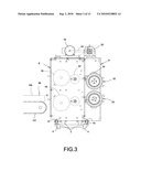 Log-feeding device for a bark-stripping machine diagram and image